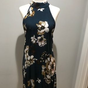 Tobi floral halter tank short dress